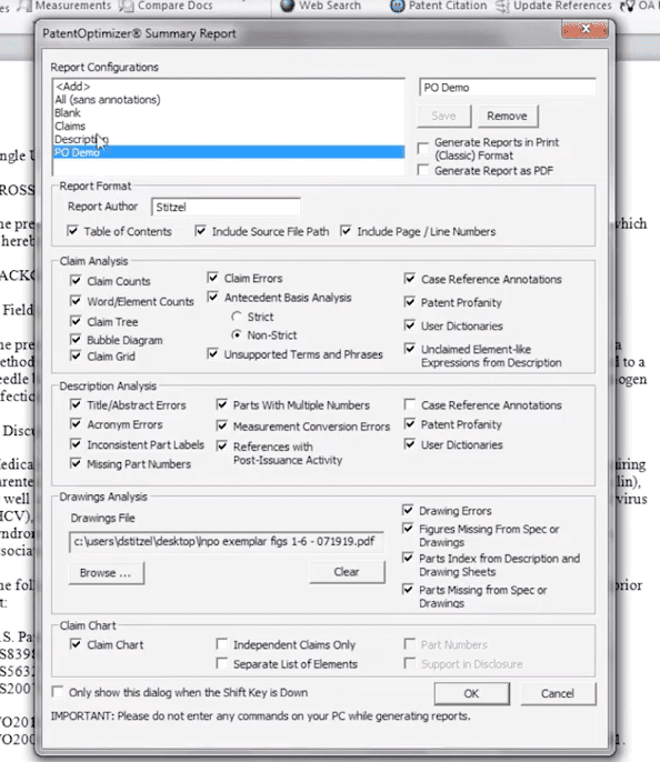 Patent Prosecution tool