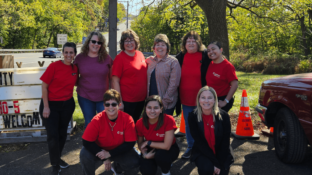 US team members at Pink City as part of Global Cares Day 2024