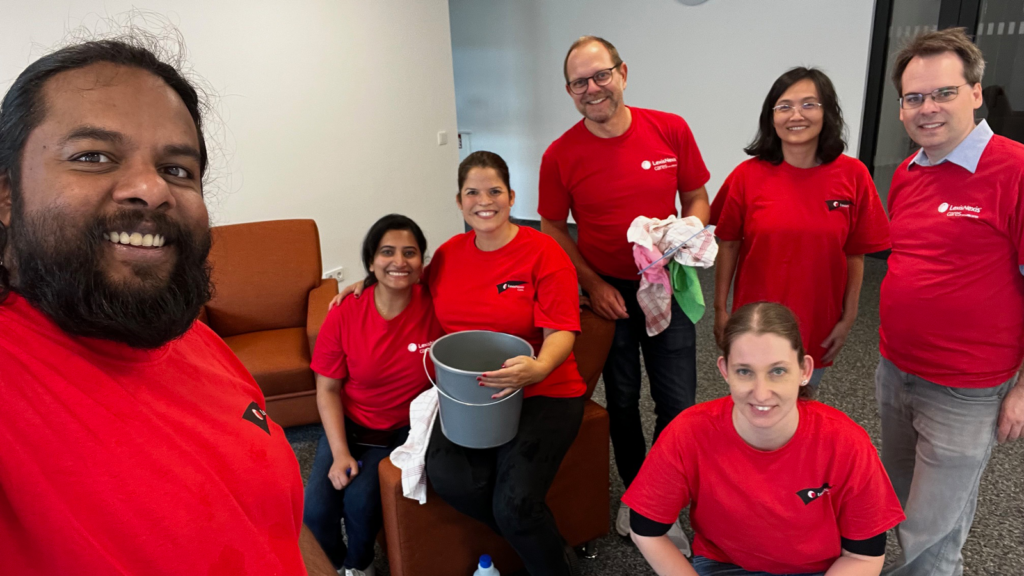 Bonn team members volunteering as part of Global Cares Day 2024