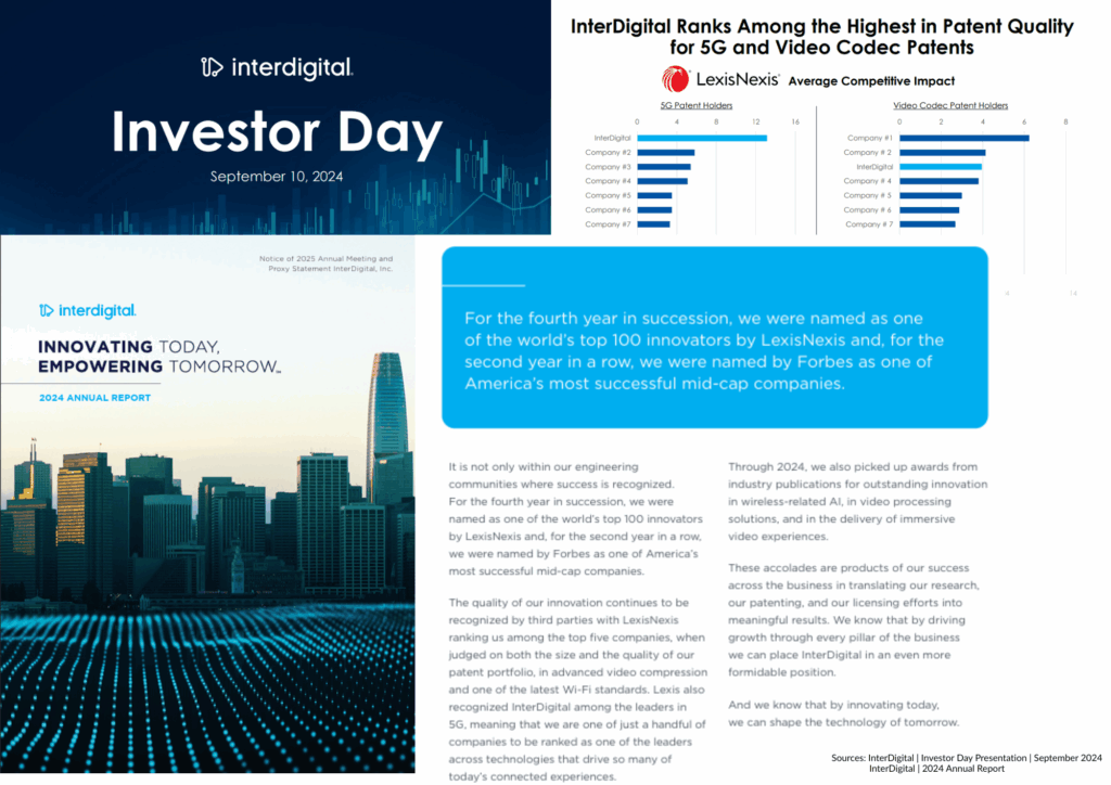 Metrics for Investors in Interdigital 