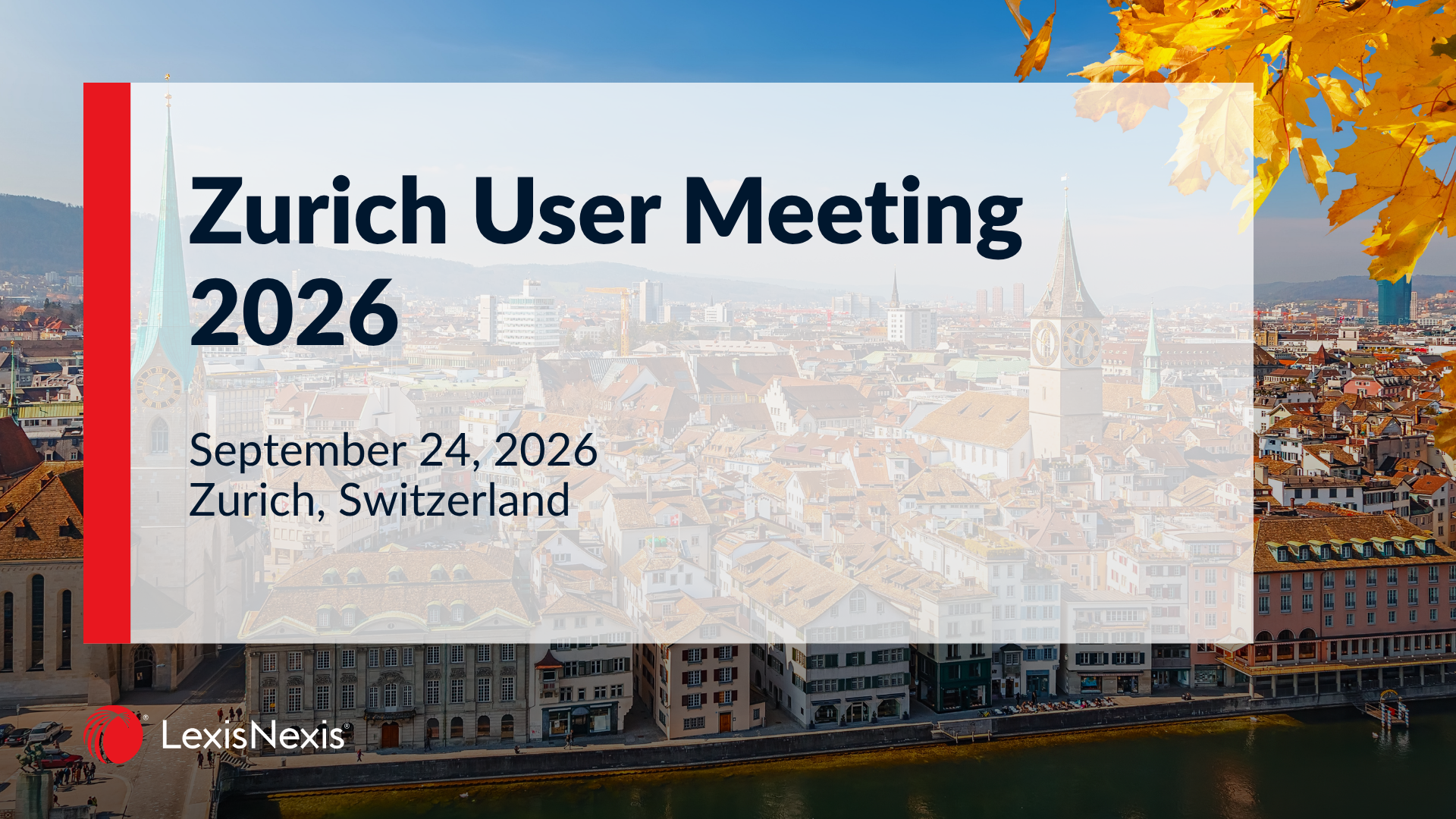 Zurich User Meeting 2026