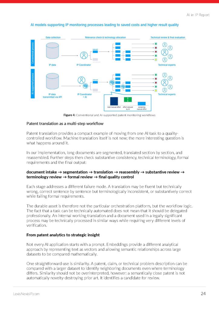 Using general-purpose AI in patent-related workflows