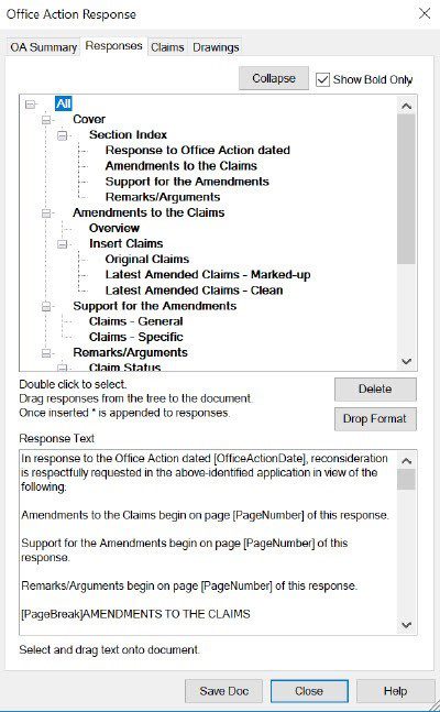 Using USPTO Archives to Generate Office Action Responses PatentOptimizer
