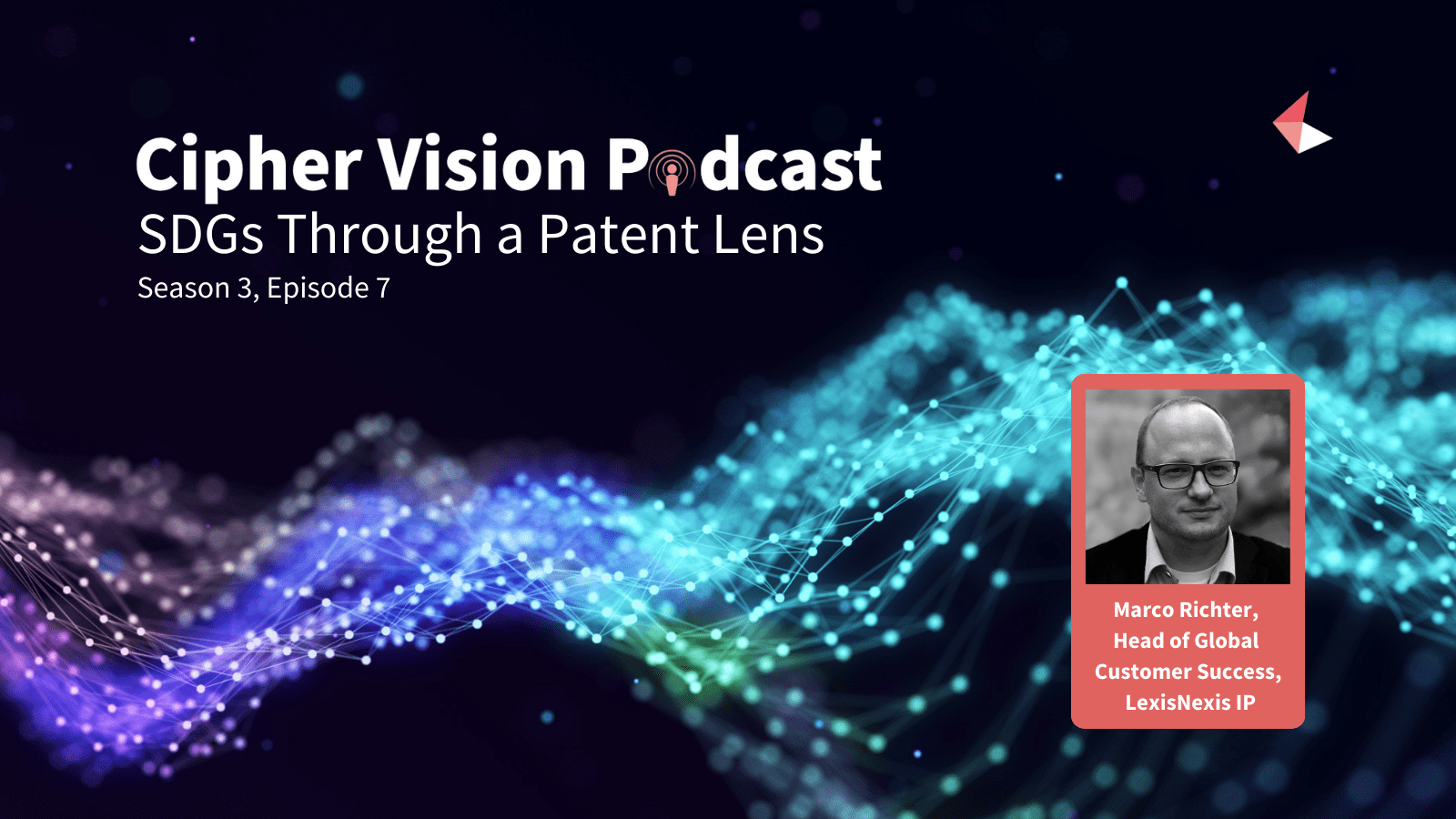 Cipher Vision Podcast - SDGs through a patent lens with Marco Richter.