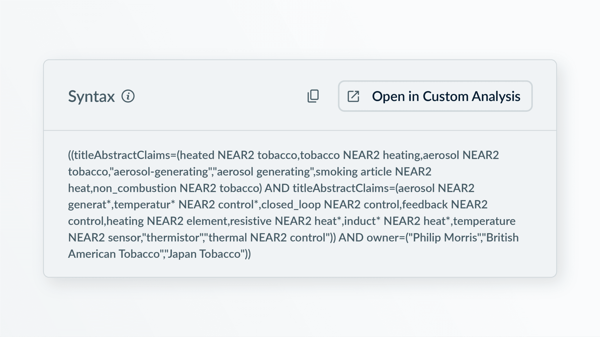 PatentSight+ with Protégé - Key Capabilities - Protege structures the query